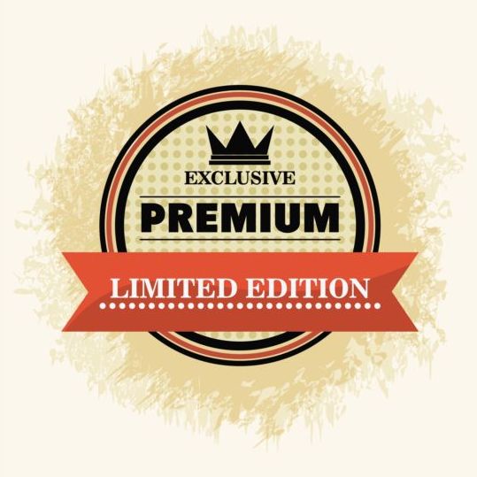 Vintage Premium et label de qualité vecteur 19  