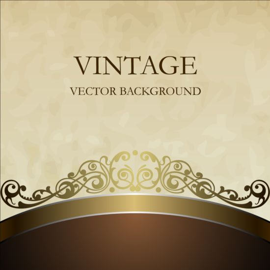 brown with beige vintage background vector  