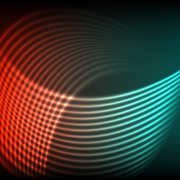 ネオン背景抽象的な線ベクトル  