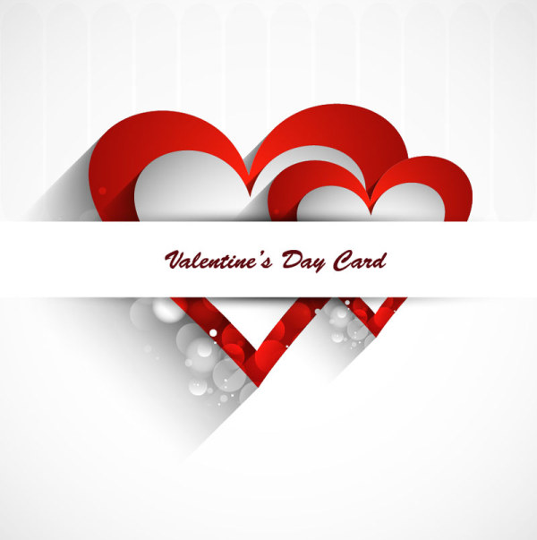 Stylish Valentine Day Card element vector 03  