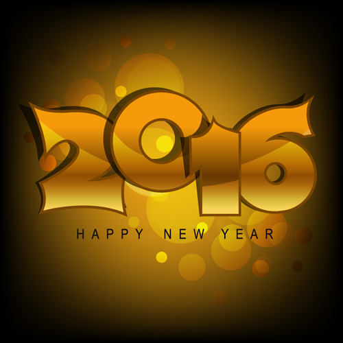 2016 new year creative background design vector 08  