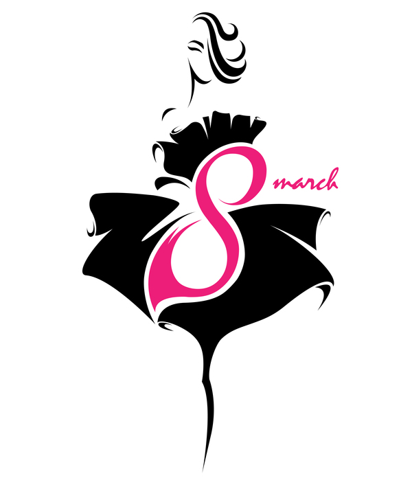 8 mars womans day design de logos de logos 05  