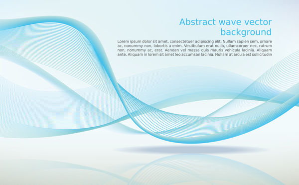 抽象的な波の背景ベクトルの設計  