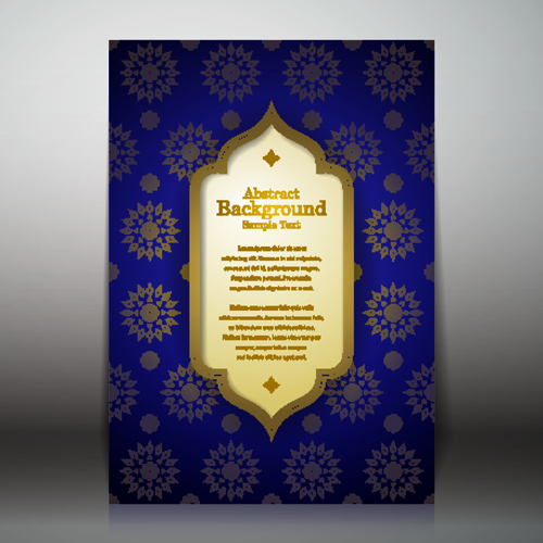 Arabic style background vector 01  