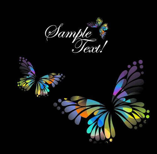 Beautiful floral butterfly creative background art 05  