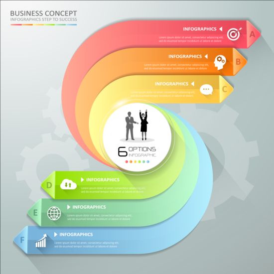 Бизнес-Инфографика креативный дизайн 4389  