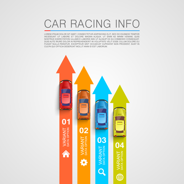 Autosport infographic vector set 07  