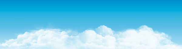 Clouds panorama banner vector  