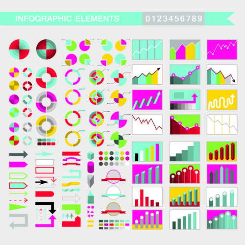 Creative infographic element vector material 04  