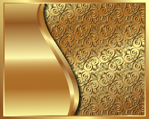 Luxury Golden vector background 07  