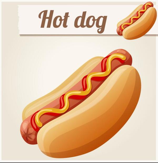 Hot-Dog-Vektor-Material  