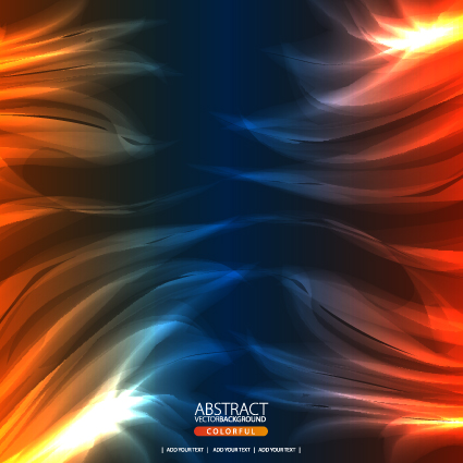 Dynamic Light backgrounds art vector set 01  