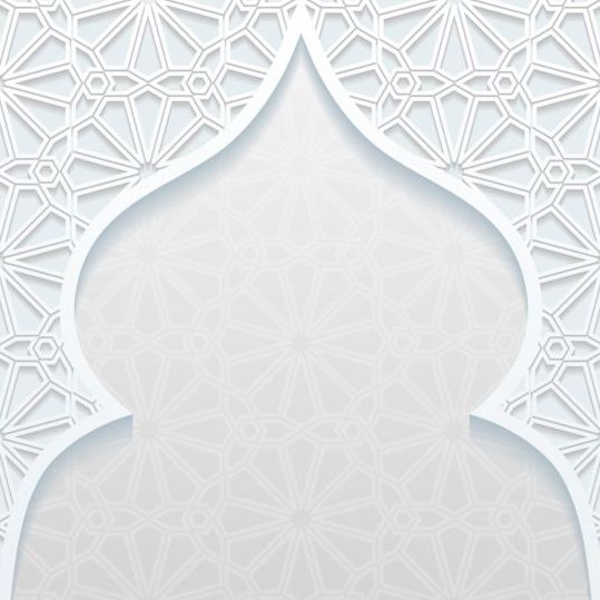 Moskee overzicht witte achtergrond vector 10  