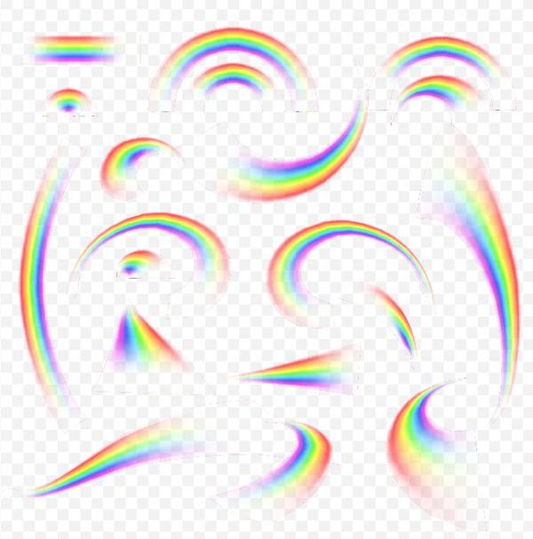 Regenbogeneffekt-Vektorillustration 03  