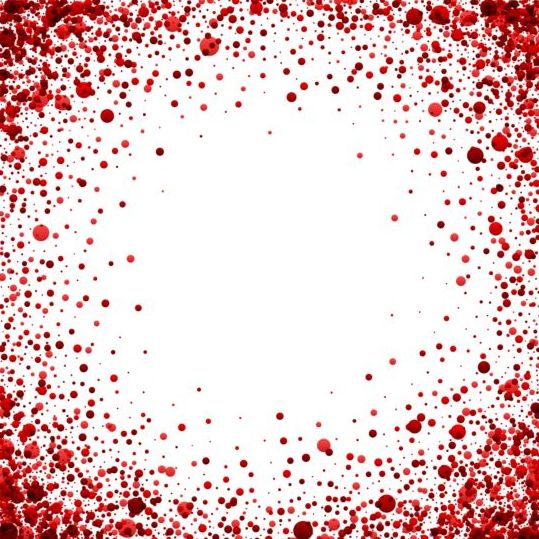Röda prickar ram vektorer 02  