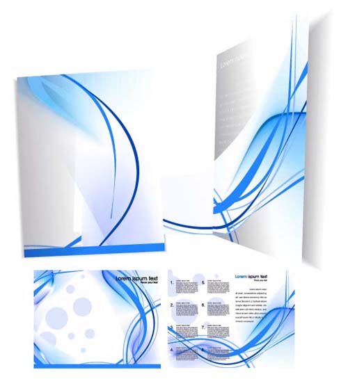 Template cover brochure design vector 04  