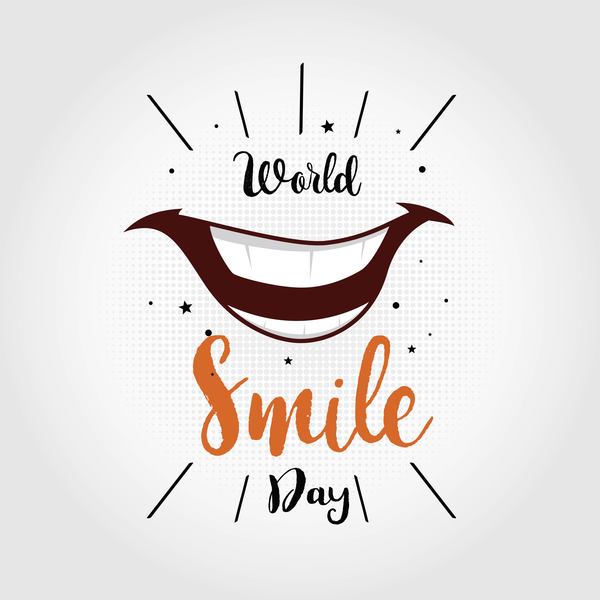 World smile day vector psoter design 03  