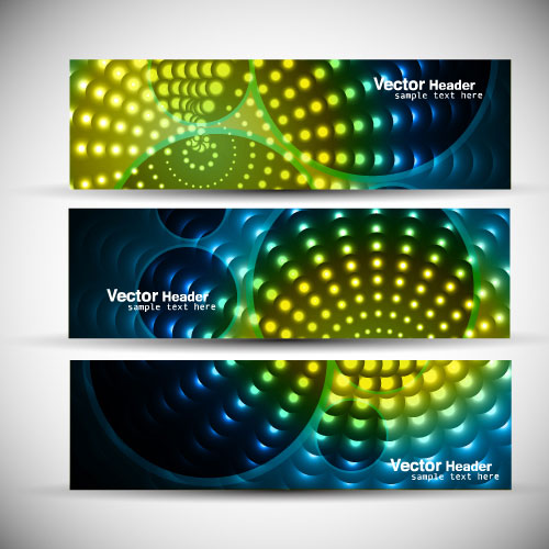 Abstract Colorful design elements banner vector 01  