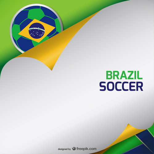 2014 ブラジル世界サッカー大会ベクター背景 01  