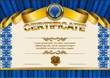 Vector certificate template exquisite vector 07  
