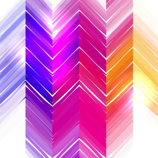 Colored zigzag pattern shiny vector 17  