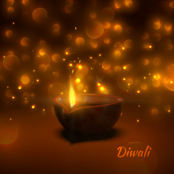 Diwali kreativer Hintergrundvektor 02  