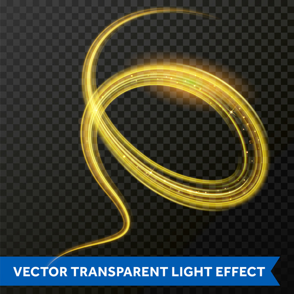Goldener Lichteffekt-Vektor  