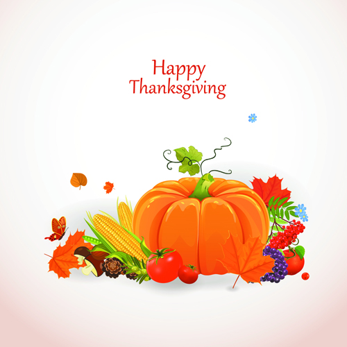 Happy thanksgiving background design vector 03  