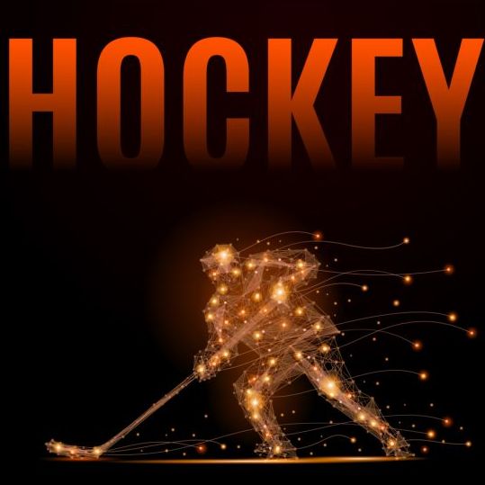 Hockey geometrische illustratie vector  