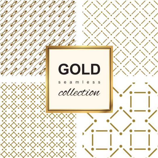 Luxury gold seamless vector pattern 08  