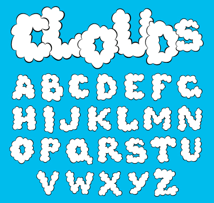 Cute Original alphabet set vector 02  