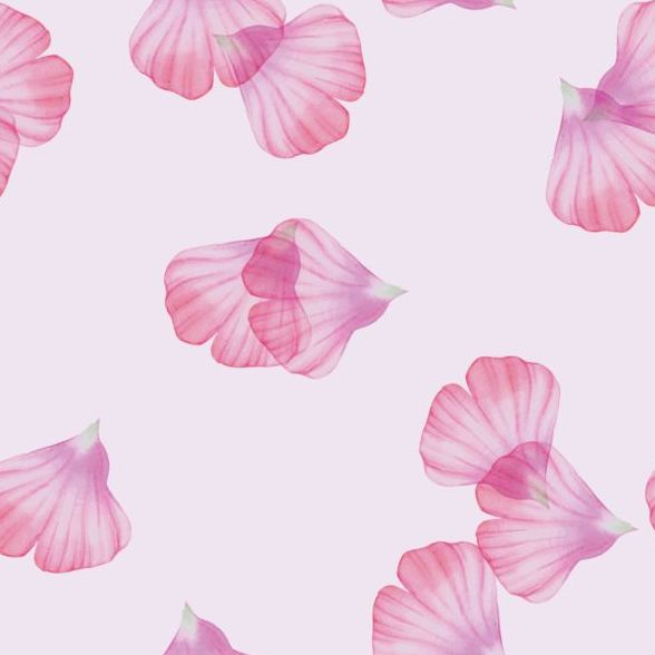 ピンクの花びらのシームレスなパターン ベクトル 03  