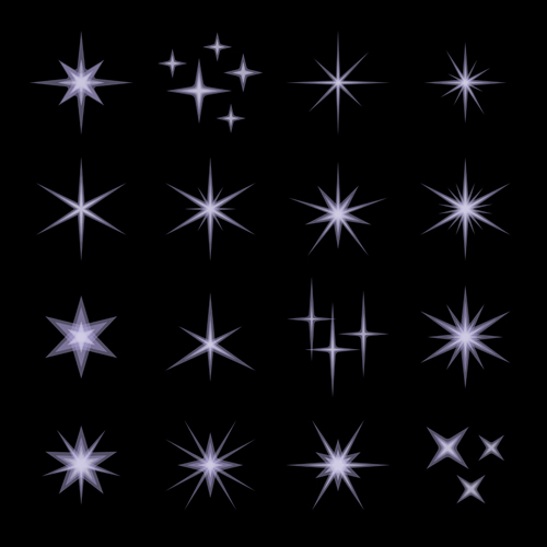 Shining star light illustration vector 01  