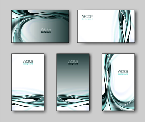 Shiny gifts cards creative vector set 06  