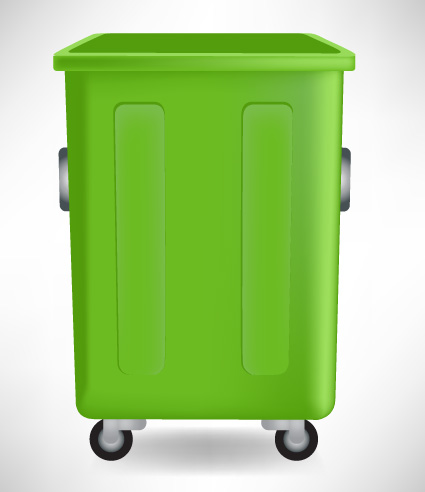 Vivid Trashcan design elements vector set 01  