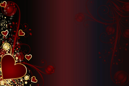 Set of Valentine day decor elements vector 05  