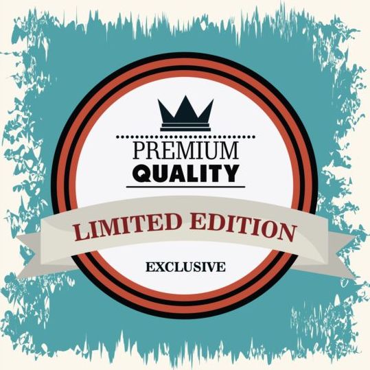Vintage Premium et label de qualité vecteur 18  
