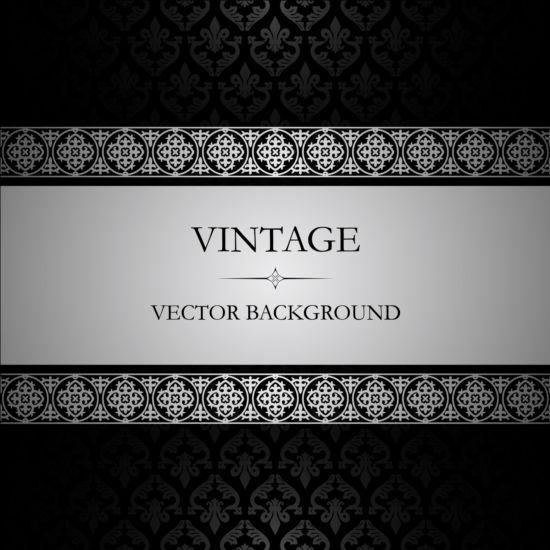 Vintage-Stil dunklen Hintergrund Vektor 02  