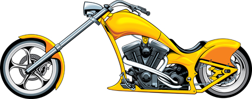 Various luxury Motorbike vector 03  