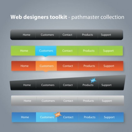 Web designers toolkit vector material 03  