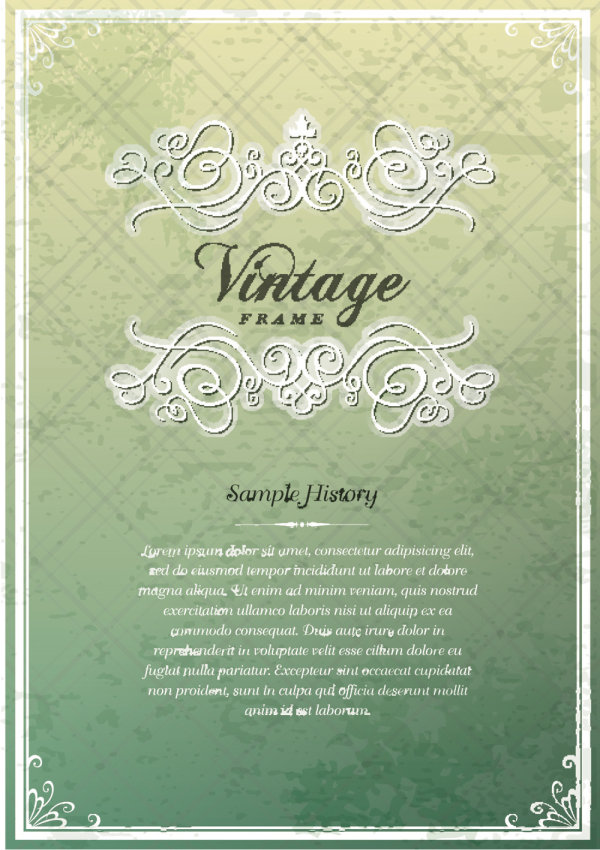 Vintage Cover the background free vector 01  