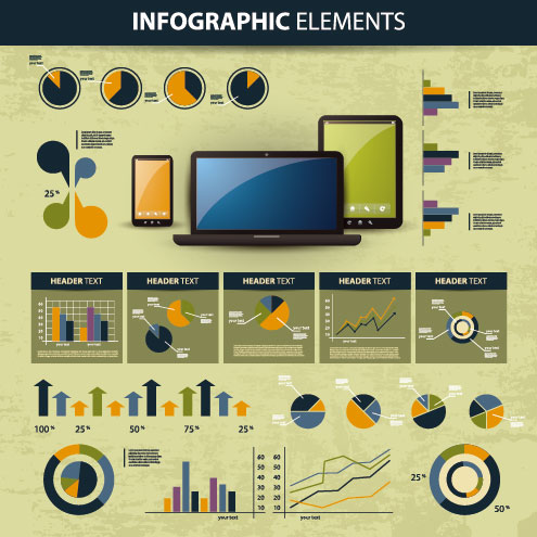 business scheme and Infographics elements vector 03  