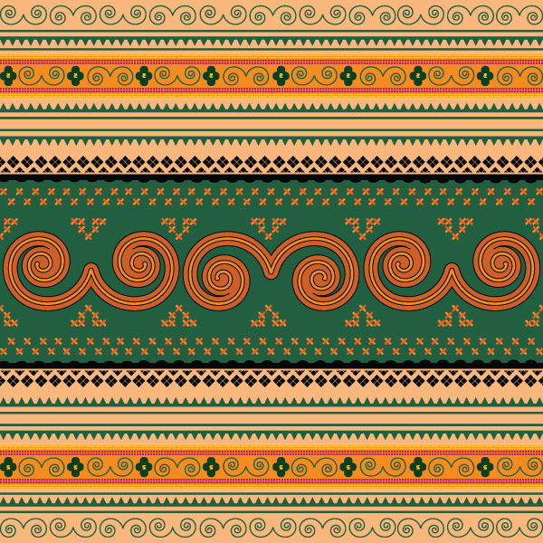 Ornate antique frame vector  