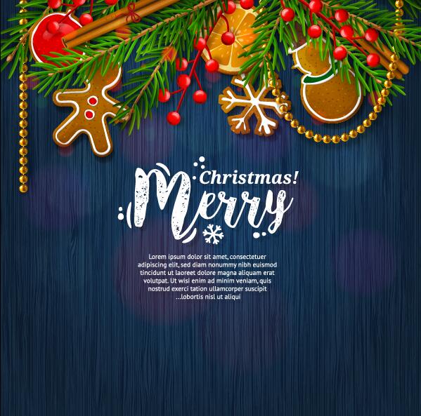 Blue styles 2017 merry christmas vector cards  