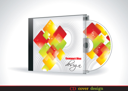 Set of Box DVD disc and DVD cover vector 07  