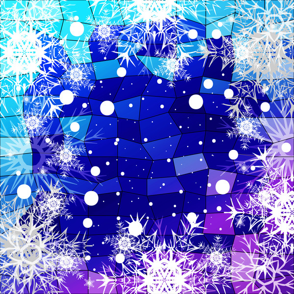 Fiocco di neve natalizio con vettore di sfondo poligono lucido 28  