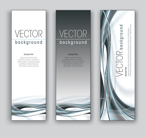 Creative modern banners set vector 05  
