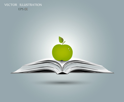 Ecology with book concepts template vector 05  