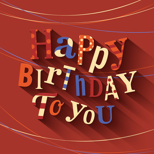 Happy birthday cards creative vector 03  