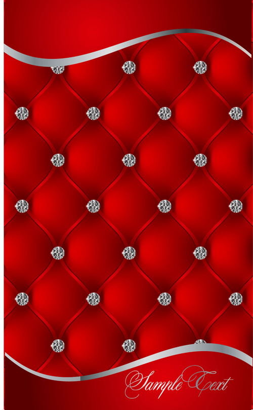 Luxury floral pattern background vector set 02  
